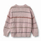 WHEAT LILAC STRIPE KNIT SWEATER