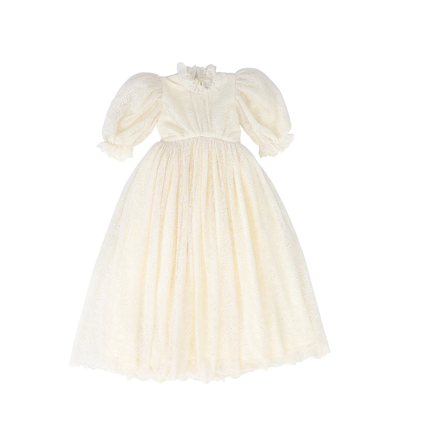 SOIREE IVORY LACE HIGH WAIST GOWN