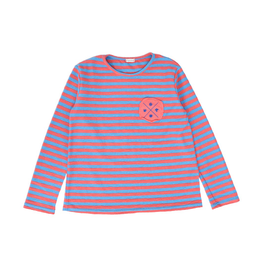 PICNIK HOT PINK STRIPED TERRY TEE