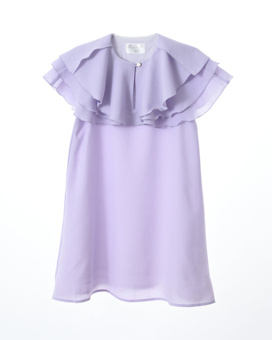 AISABOBO LAVENDER LAYERED RUFFLE DRESS