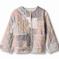 WHEAT PINK FLORAL PATCHWORK QUILTED JACKET