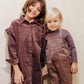 NUMU PLUM DENIM OVERALLS