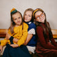 LIMITED EDITION BRICK EMBROIDERED BOW PINAFORE DRESS