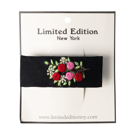 LIMITED EDITION BLACK FLORAL CLIP [FINAL SALE]