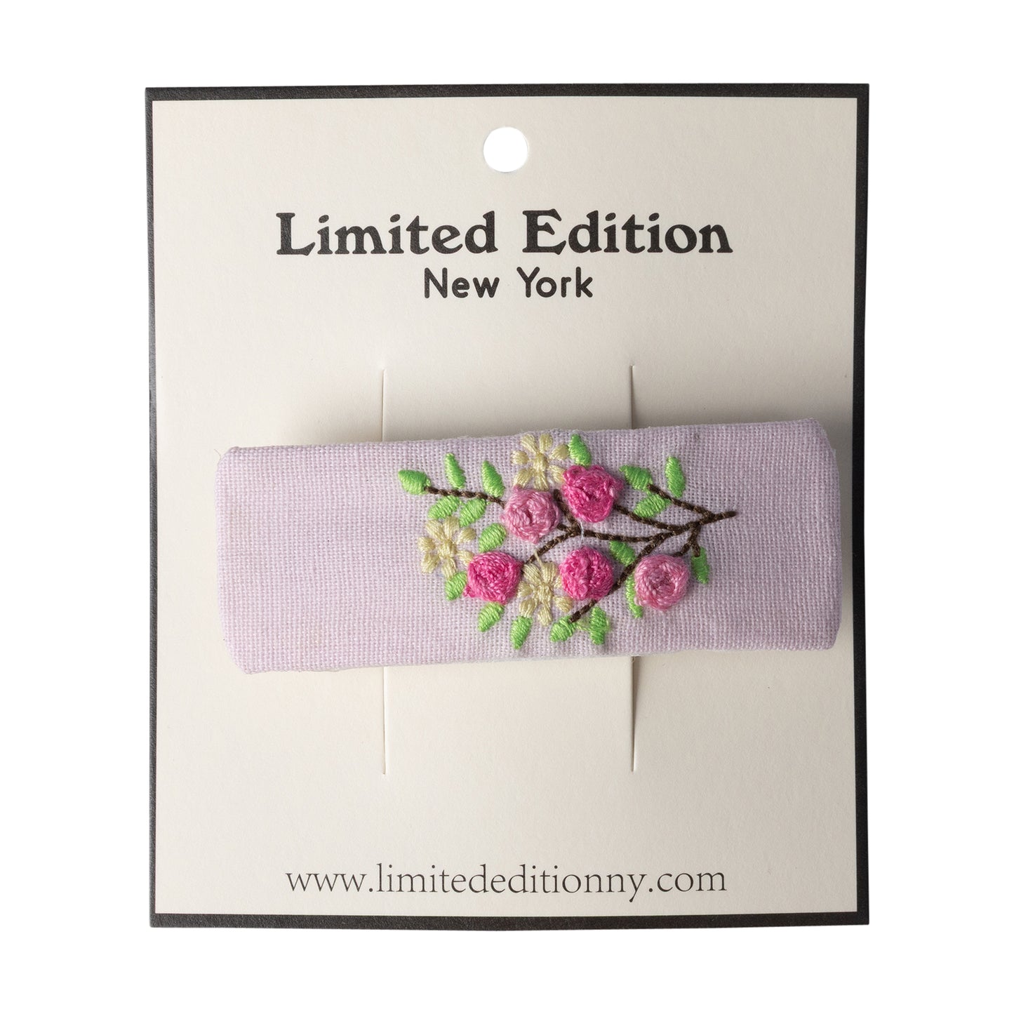 LIMITED EDITION PALE PINK FLORAL CLIP [FINAL SALE]