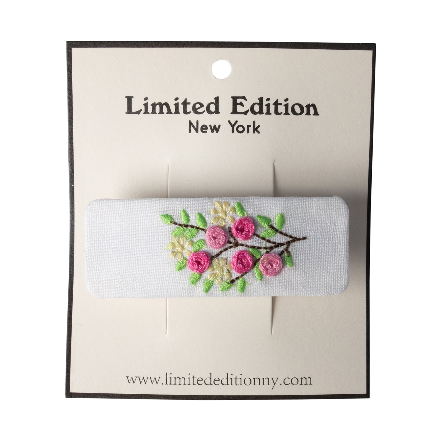 LIMITED EDITION WHITE FLORAL CLIP [FINAL SALE]