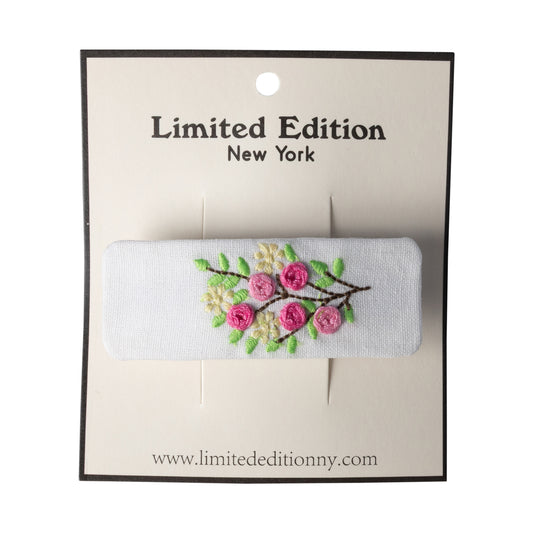 LIMITED EDITION WHITE FLORAL CLIP [FINAL SALE]