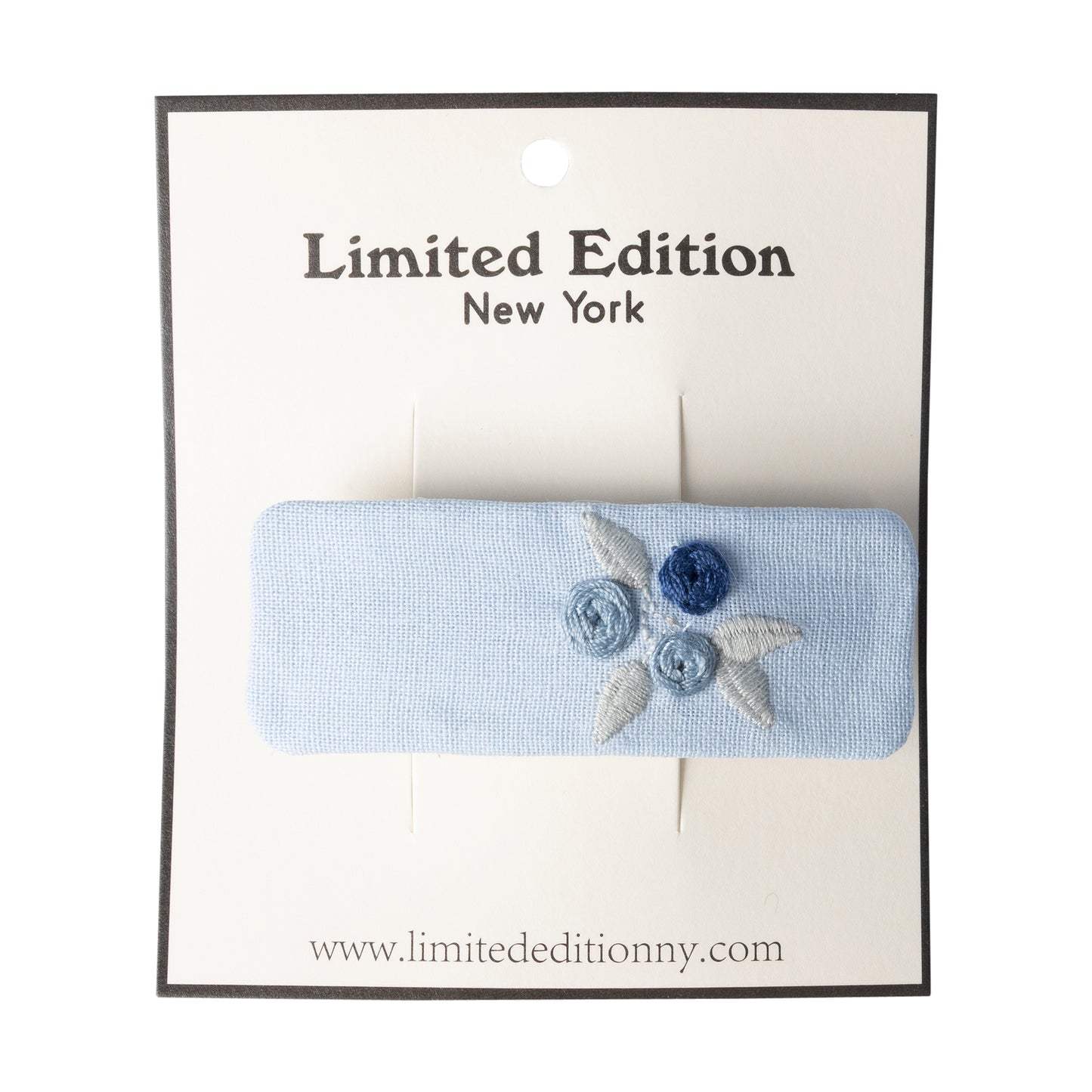 LIMITED EDITION LIGHT BLUE FLORAL CLIP [FINAL SALE]