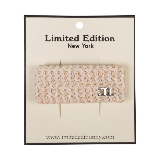 LIMITED EDITION POWDER PINK CROCHET CLIP [FINAL SALE]