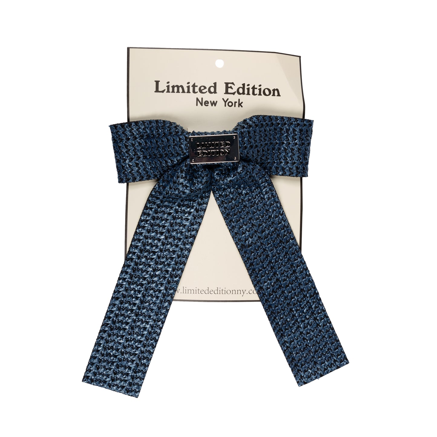 LIMITED EDITION DUSK BLUE CROCHET BOW [FINAL SALE]