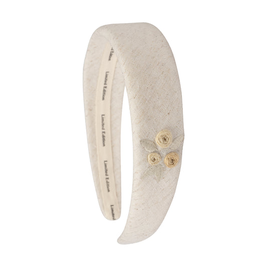 LIMITED EDITION SAND FLORAL HEADBAND [FINAL SALE]