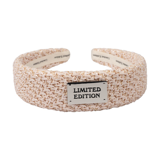 LIMITED EDITION POWDER PINK CROCHET LOGO  [FINAL SALE]