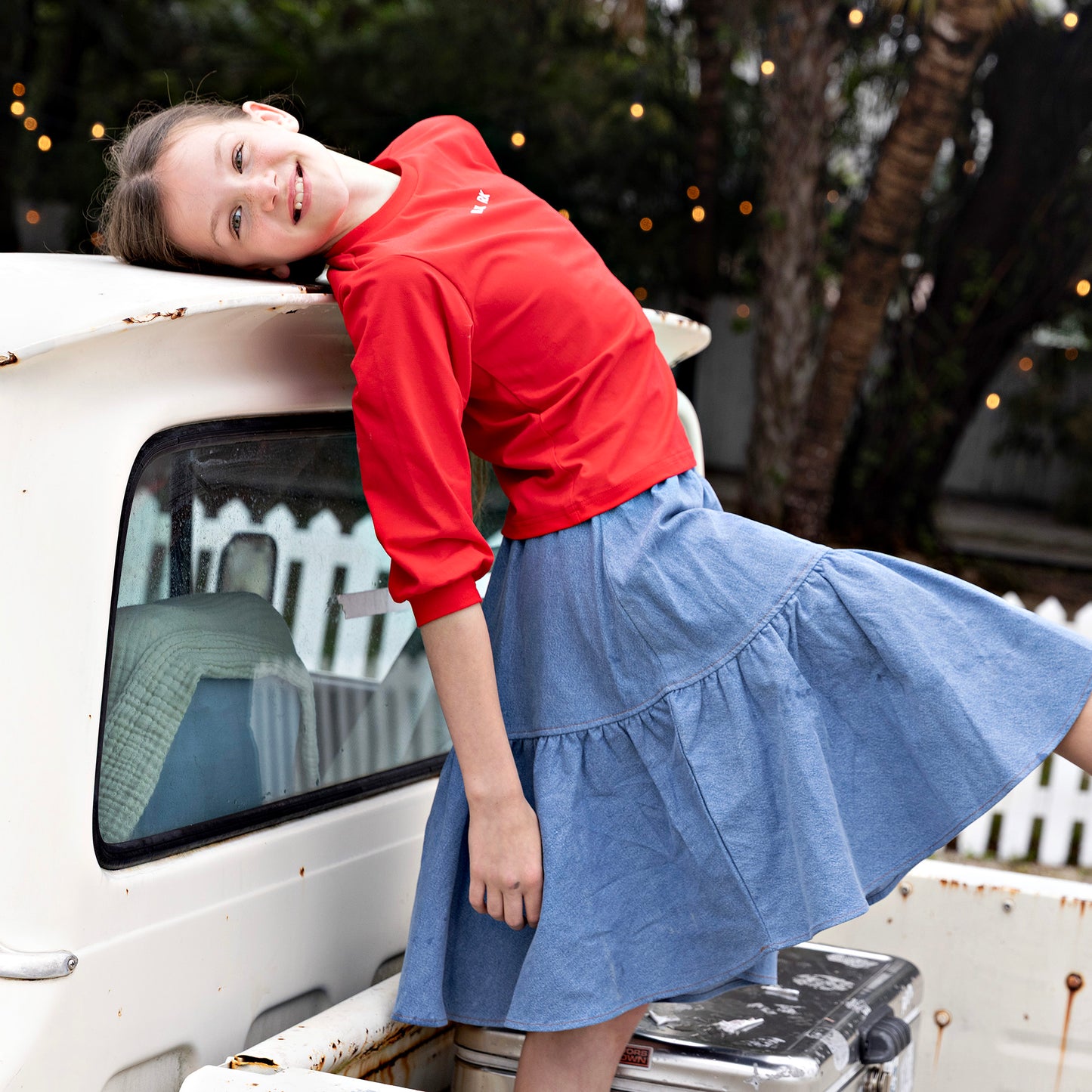 RETRO KID RED LOGO LS T-SHIRT