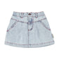 PIUPIUCHICK LIGHT BLUE DENIM STITCHED SKIRT [FINAL SALE]