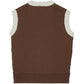 N21 IVORY CHUNKY KNIT PATTERN VEST