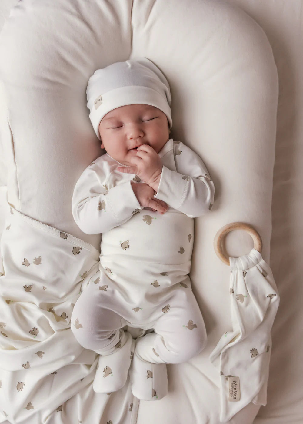 MARMAR COPENHAGEN WHITE LEAF PRINT SET