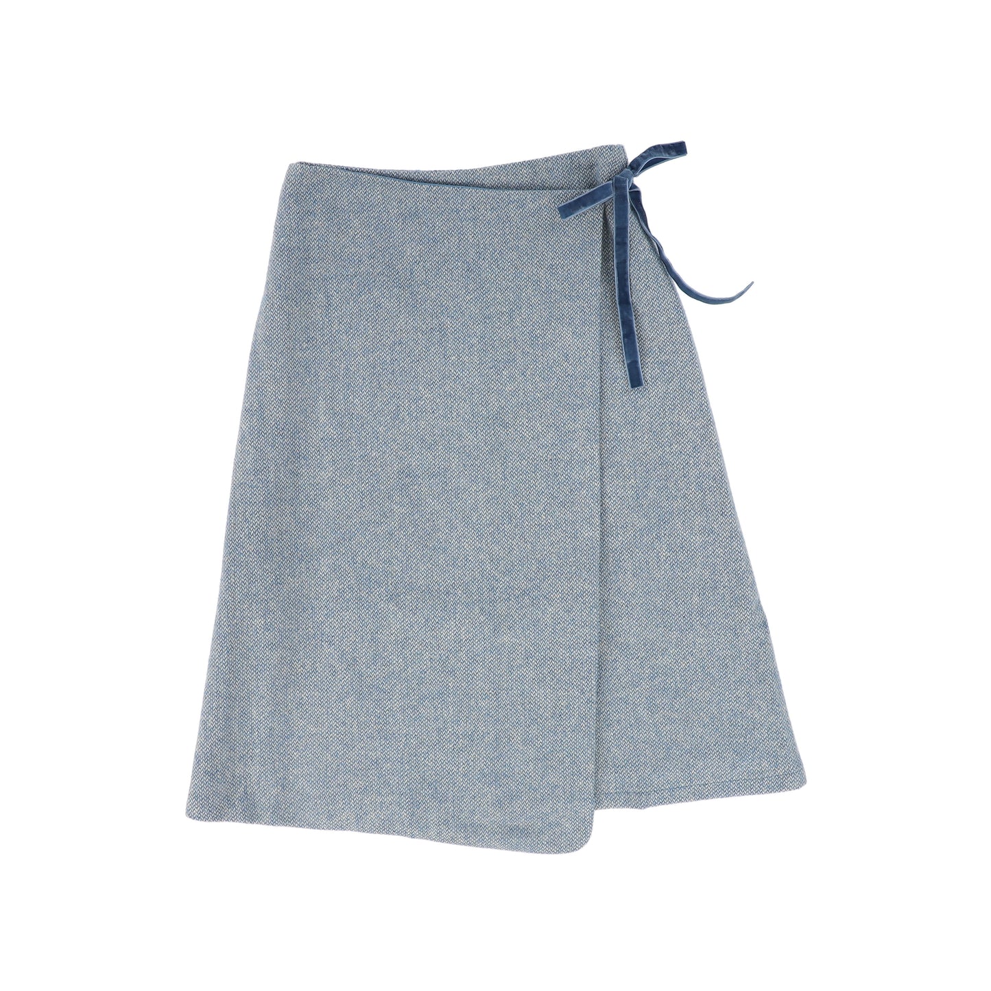 VALEN VEE BLUE SCALLOP TRIM SKIRT