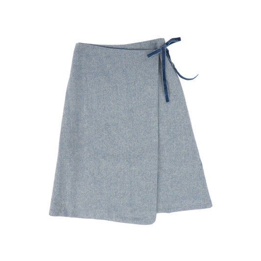 VALEN VEE BLUE SCALLOP TRIM SKIRT