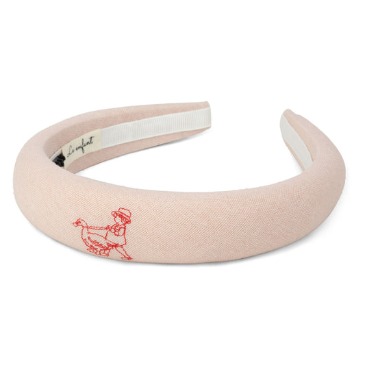 LE ENFANT PINK GARDEN HEADBAND [FINAL SALE]