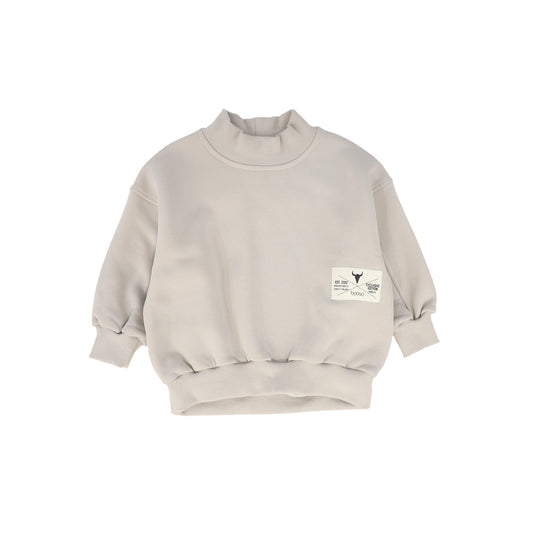 BOOSO TAUPE TURTLENECK SWEATSHIRT