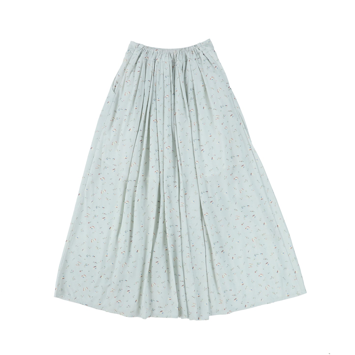 BAMBOO MINT GREEN MICRO PRINT SKIRT [FINAL SALE]