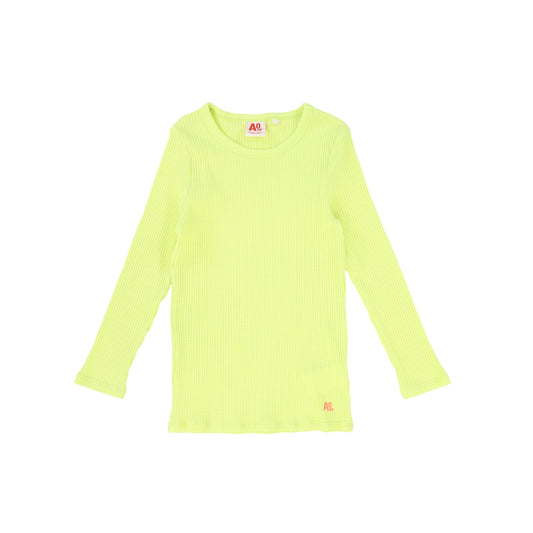 AO76 YELLOW RIBBED T-SHIRT