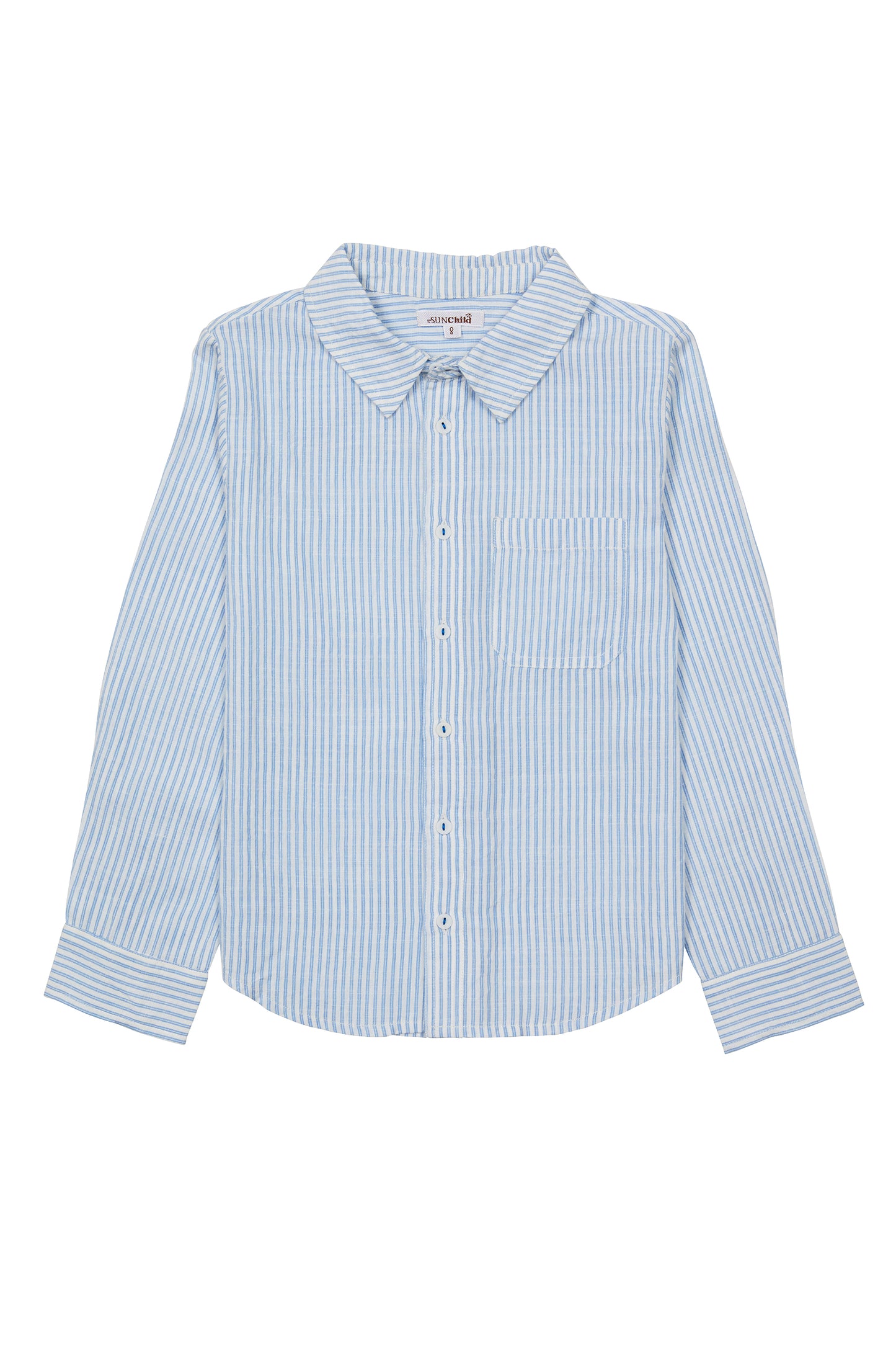 SUNCHILD LIGHT BLUE STRIPED COLLAR SHIRT