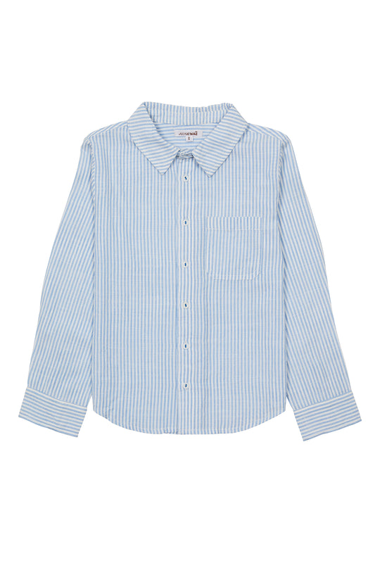 SUNCHILD LIGHT BLUE STRIPED COLLAR SHIRT