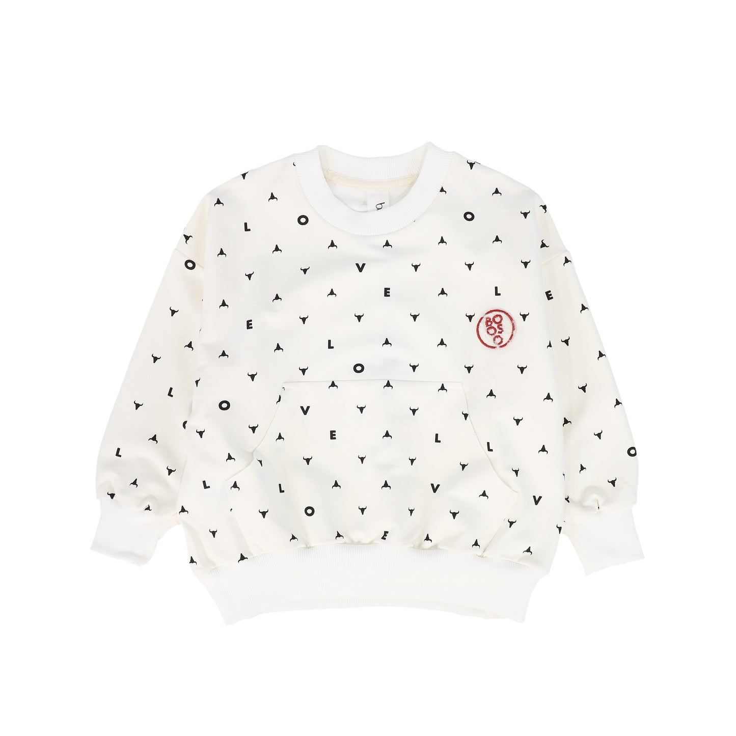 BOOSO IVORY LOGO PRINTED SWEATSHIRT