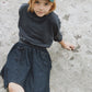 KIN & KIN BLUE WASH PETER PAN COLLAR SWEATSHIRT