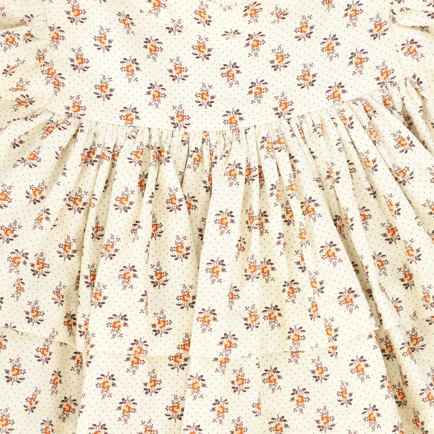 PETITE AMALIE FLOWER PRINT RUFFLE COLLAR DRESS [Final Sale]