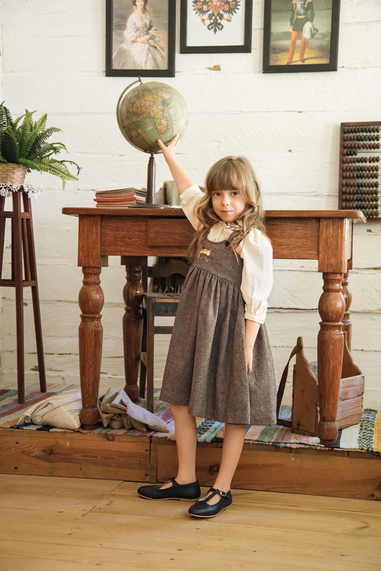 BELATI TAUPE BIRD EMBROIDERED JUMPER