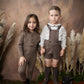 BELATI BROWN JERSEY ROMPER