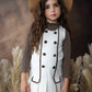 BELATI BROWN RIBBON TRIM KNIT SWEATER