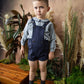 BELATI NAVY JERSEY ROMPER