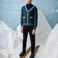 NOMA  NAVY SUEDE PANTS