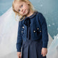 NOMA DUSKY BLUE PETER PAN COLLAR DROP WAIST DRESS