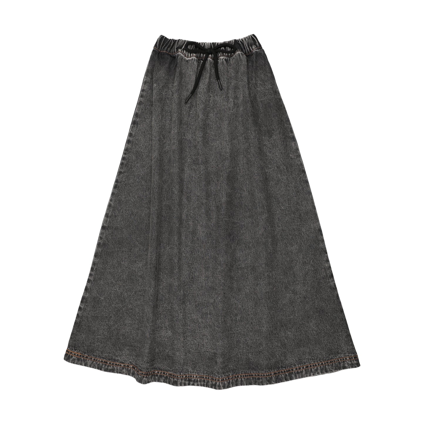 FARREN + ME BLACK DENIM FLARE MAXI SKIRT
