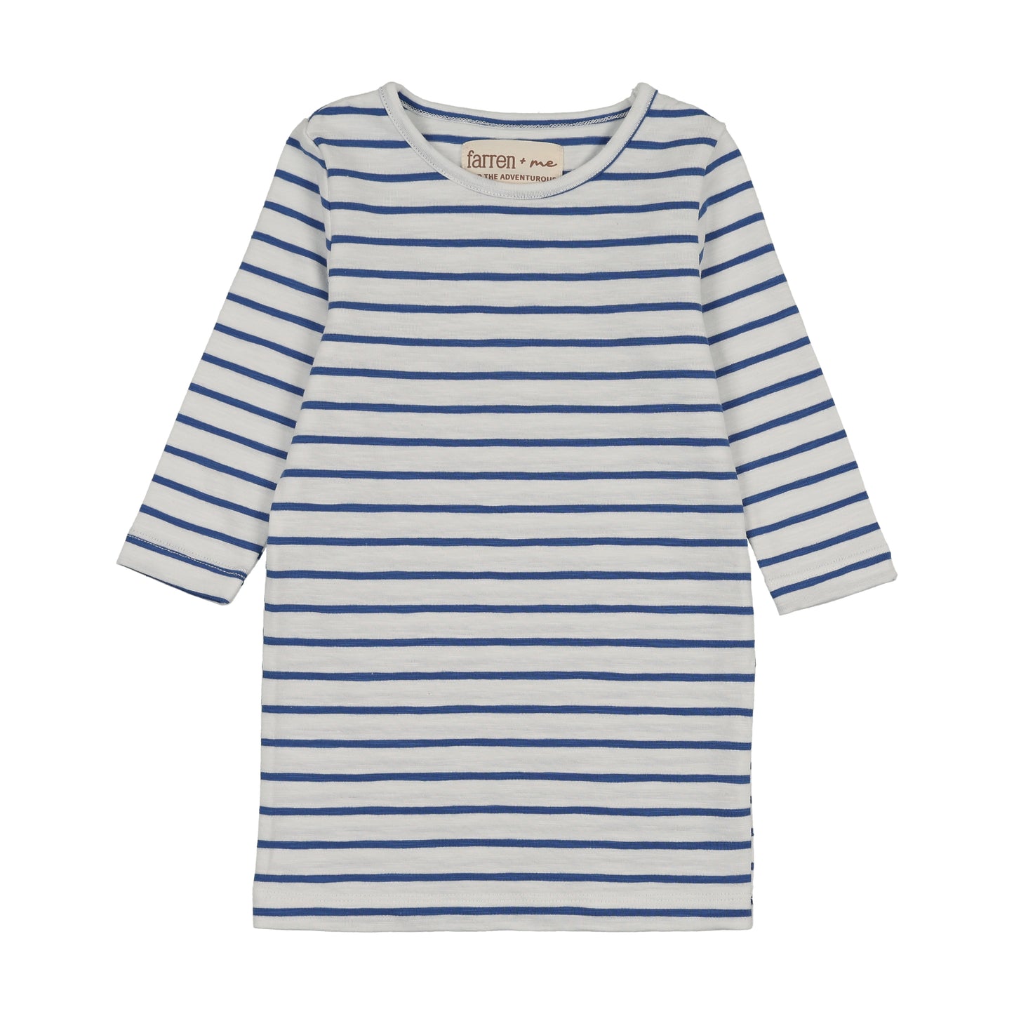 FARREN + ME ROYAL BLUE STRIPED T-SHIRT