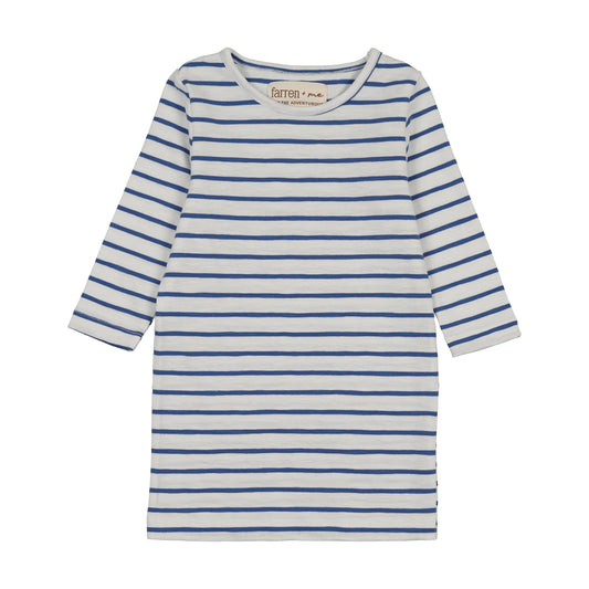 FARREN + ME ROYAL BLUE STRIPED T-SHIRT