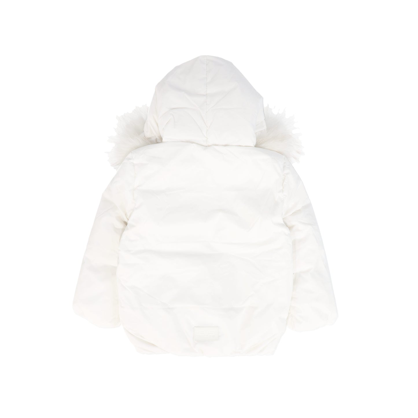 IBIS WHITE FUR TRIM PUFFER COAT