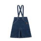 BIRNHAM ON THE SEA DARK BLUE DENIM SUSPENDER JUMPER