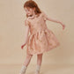 CERA UNA VOLTA DUSTY PINK BROCADE FLORAL CLUSTER DRESS