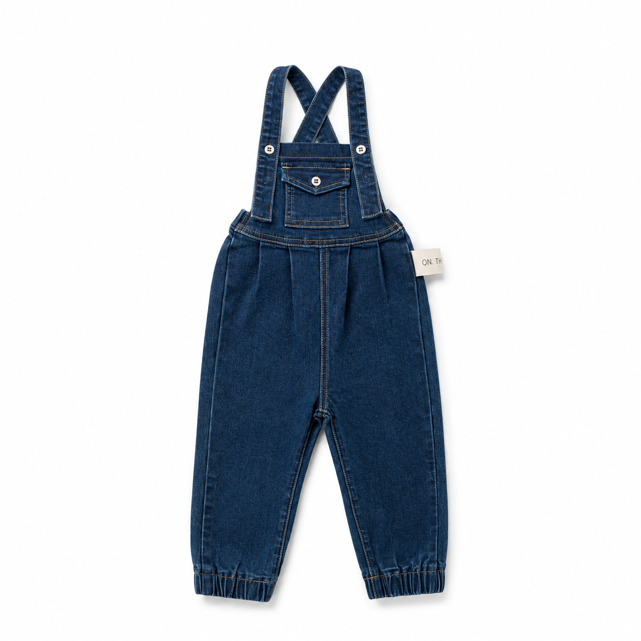BIRNHAM ON THE SEA DARK BLUE DENIM POCKET OVERALLS