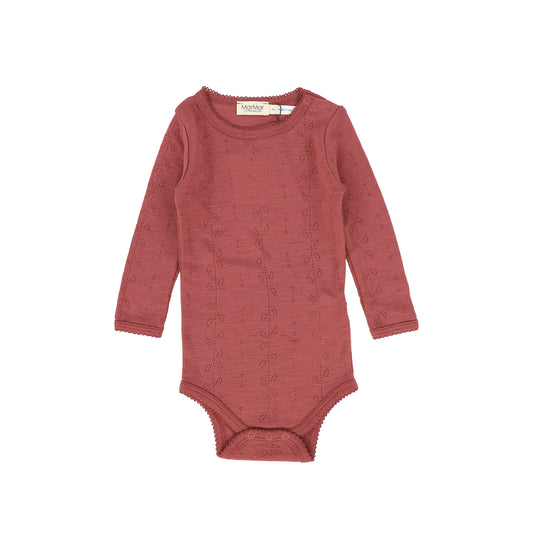 MARMAR COPENHAGEN RUST POINTELLE ONESIE [FINAL SALE]