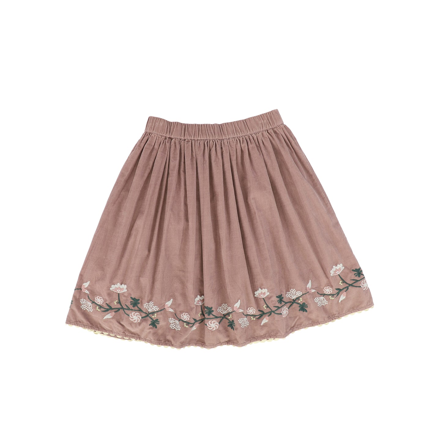 MARMAR COPENHAGEN DUSTY MAUVE SCALLOP TRIM SKIRT [FINAL SALE]