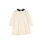 PATACHOU BEIGE/BLACK PETER PAN COLLAR DRESS