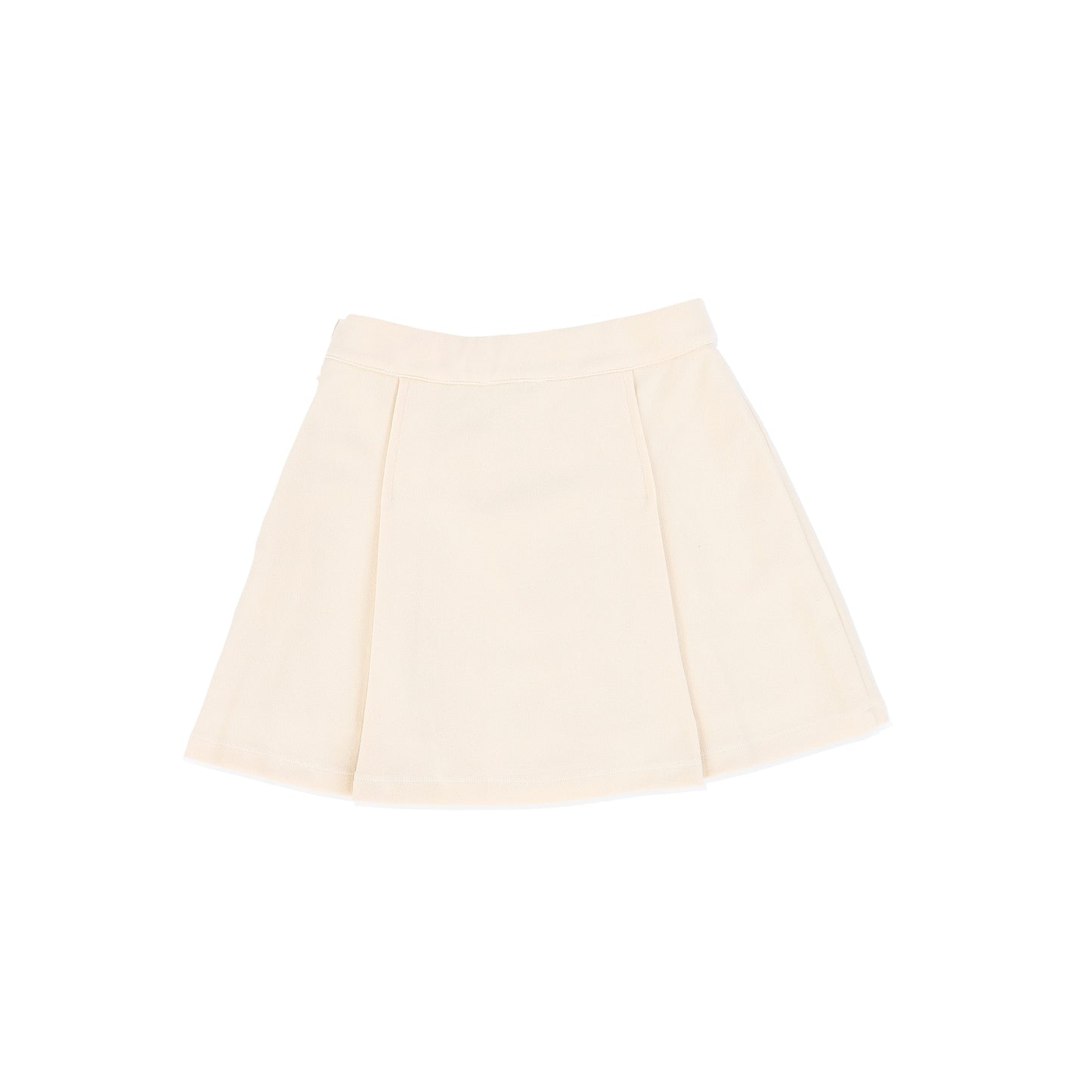 PATACHOU BEIGE/BLACK FLOWER PLEAT SKIRT