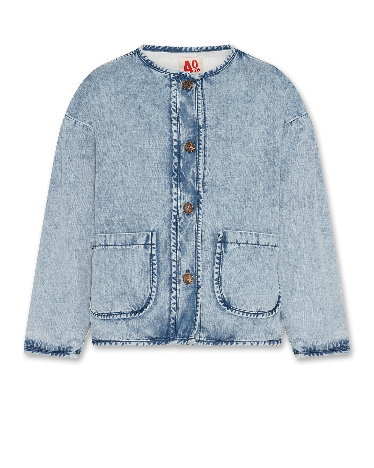 AO76 DENIM WASH POCKET JACKET [FINAL SALE]