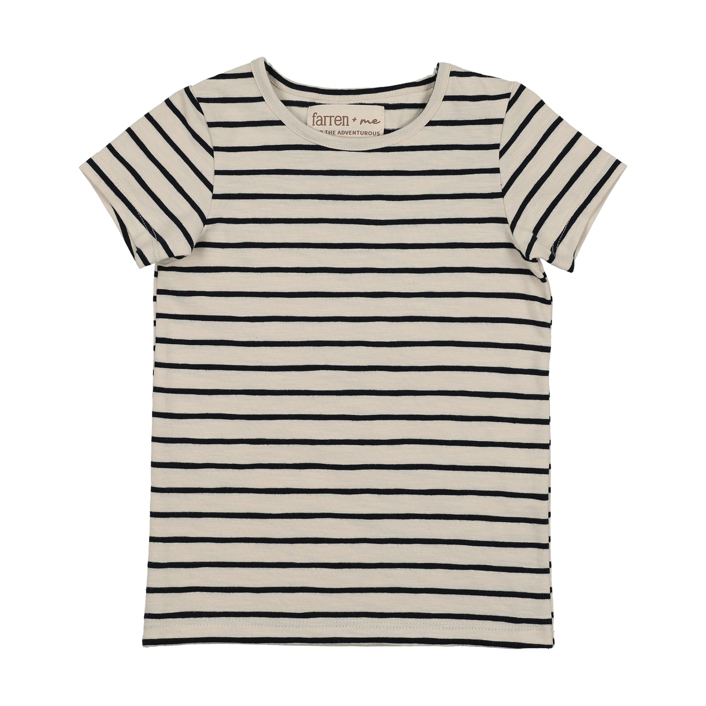 FARREN + ME NAVY STRIPED SS T-SHIRT